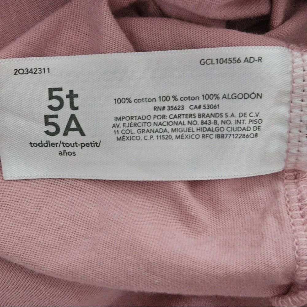 OshKosh B'gosh Girls Pink Unicorn Long Sleeve Graphic‎ Tee Shirt 5T